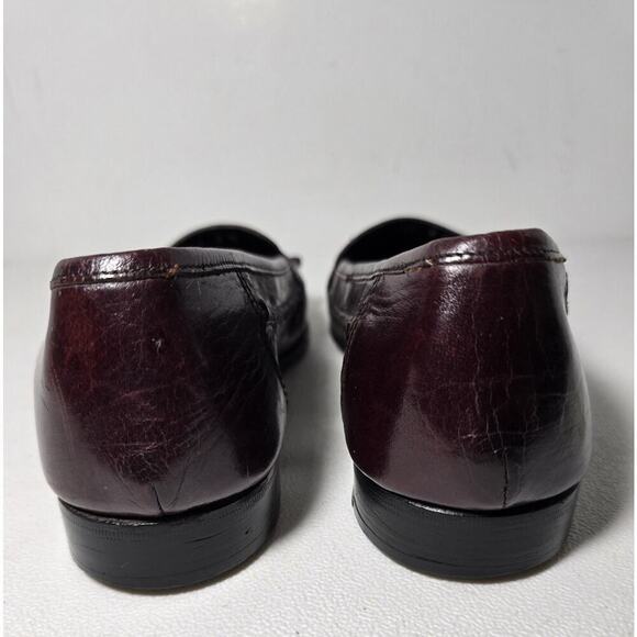 Vintage Foot-Joy Men’s Loafers Made in Italy Brown Kiltie Tassels 8M Dress Shoes - Picture 7 of 10